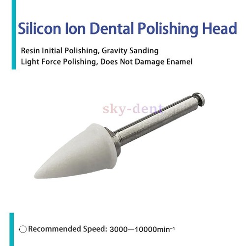 Acabado compuesto dental pulido taza Mendrel silicona con óxido de aluminio - Imagen 2 de 7