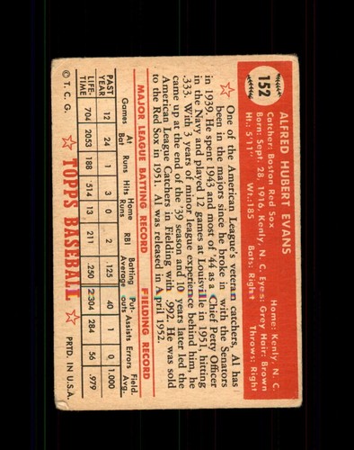 1952 TOPPS SET BREAK 1-310 U-PICK  MIXED CONDITION EXMINT TO FAIR/POOR GRADES - Picture 159 of 319