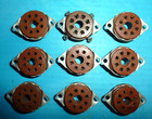 9 Cinch Octal 8 Pin Tube Sockets NOS