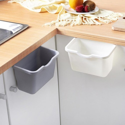 Small Hanging Kitchen Trash Can Compost Bin for Cabinet/Car/Bedroom/Bathroom - Picture 4 of 8