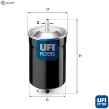 FUEL FILTER 31.500.00 FOR SKODA GAZ VW GOLF/Van/III/IV/Cabriolet TRANSPORTER 605