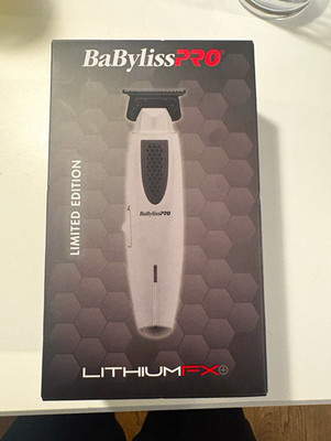 BaBylissPRO LithiumFX+ Cordless Trimmer Graphite T-Blade USB-C Black/White