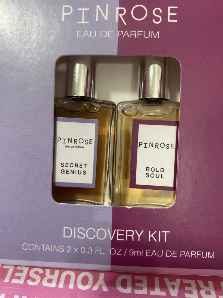 Pinrose SECRET GENIUS + BOLD SOUL Perfume Discovery Set 2 x 0,3 oz - Nuevo en caja Foto 3 de 3