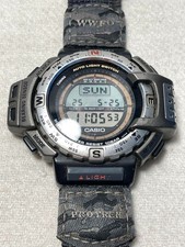 時計 CASIO PROTREK PRT-40 Casio Protrek PRT40 Triple Sensor Watch Brown 1998 for sale
