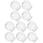  10 PCS Plastic Snow Globe Jars Globes for Crafts Empty Glass Water