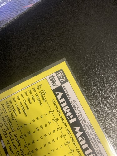 2025 Topps Series 1 Angel Martinez 35th Anniversary RC Gold Foilboard /50 - Picture 6 of 11