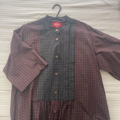 Vivienne Westwood RED LABEL Check One Piece Red Multicolor