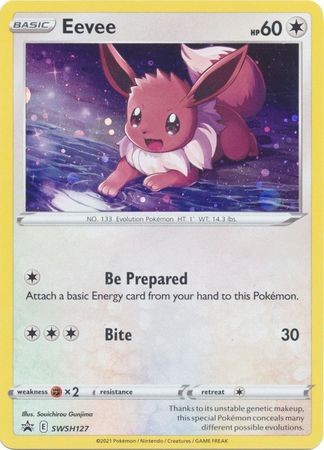 1x Eevee - SWSH127 - SWSH Black Star Promos Moderately Played Pokemon SWSH Black