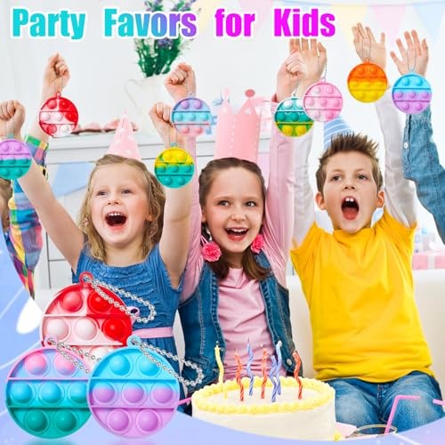 24PCS Pop Fidget Toys Party Favors for Kids: Goodie Bags Stuffers Circle - Bild 6 von 6