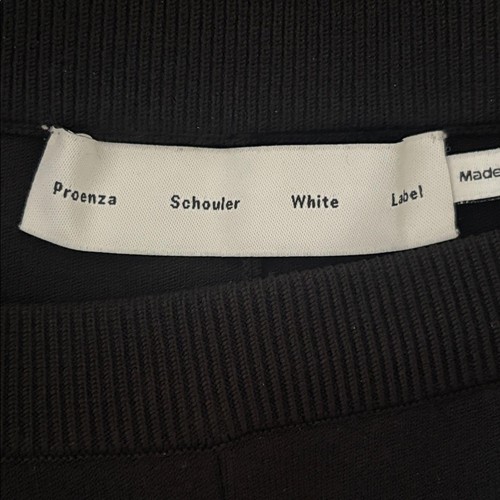 Proenza Schouler White Label Marisol Hose in Rippstrick schwarz Größe S - Bild 9 von 15