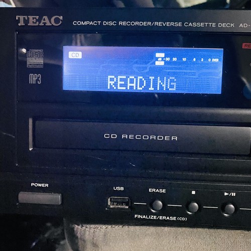 TEAC AD-RW900 Compact Disc Recorder Reverse Cassette Deck USB Black Read Below.. - Picture 20 of 24