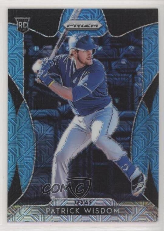 2019 Panini Prizm Blue Mojo Prizm 160/399 Patrick Wisdom #72 Rookie RC hg8