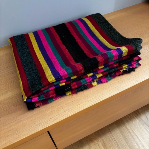 GEMÜTLICHE 100% REINE SCHAFWOLLE DECKE BOHO GEWEBT ÜBERWURF TRADITIONELLES... - Bild 2 von 4