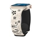 Per Apple Watch Series 6 44mm Bauhinia Cinturino in silicone goffrato bicolore (