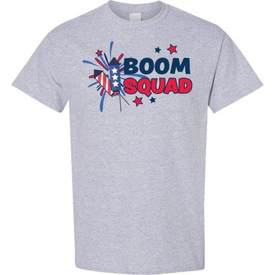 Inktastic 4th Of July Boom Squad Blue And Red Fireworks T-Shirt Fourth Day Fun