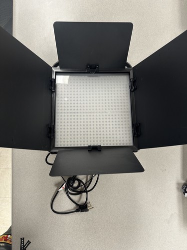 Litepanels 1x1 LS Bi-Color Daylight to Tungsten LED Light Panel + Barndoor - Picture 1 of 4