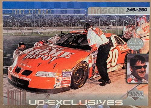 2000 Upper Deck Exclusives Newsstand Victory Circle Silver 245/250 Tony Stewart