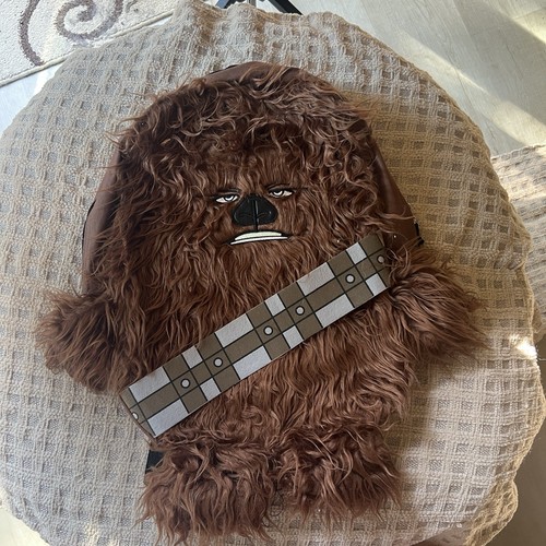 Chewbacca Rucksack Star Wars Büchertasche Chewy Furry Schule Reißverschluss braun