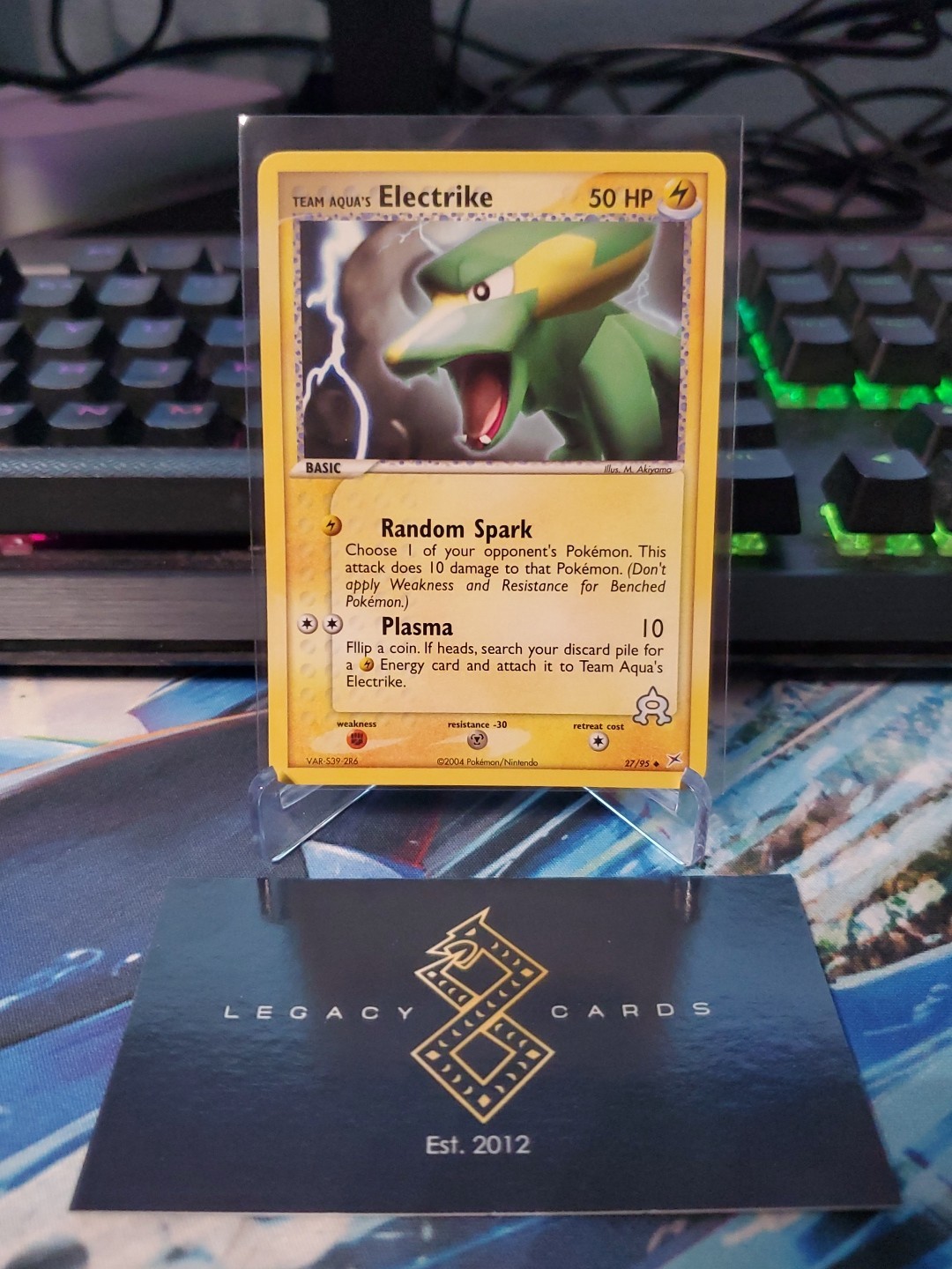 Team Aqua's Electrike 27/95 - Team Magma vs Team Aqua Uncommon - Pokémon TCG NM