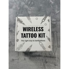 Wireless Tattoo Kit Professional Rotary Machine Starter Set White Box NEW