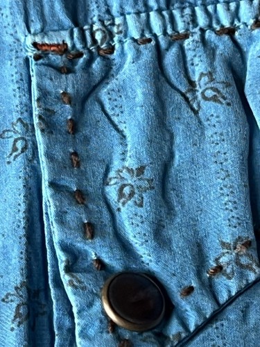 Ryan Michael Western Shirt Brass Snaps Silk Blend - Bild 12 von 16