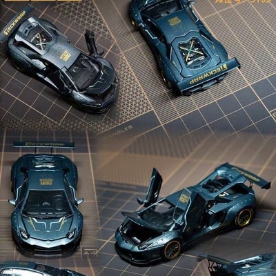 PGM 1/64 LAMBORGHINI アヴェンタドール LP700-4 PGM Lamborghini LP700-4 Blue 1/64 2026 Expo Limited Diecast Model