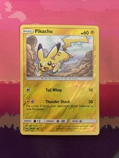 Pokemon Card Pikachu Burning Shadows Reverse Holo 40/147 Near Mint