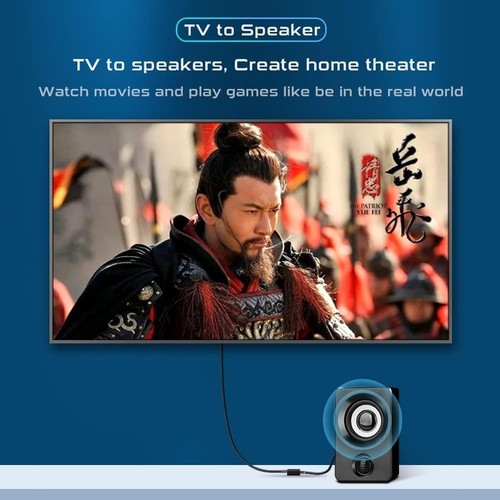 Usb To Optical Spdif Toslink & 3.5mm Audio Adapter Converter Support Usba & Usbc - Picture 4 of 5