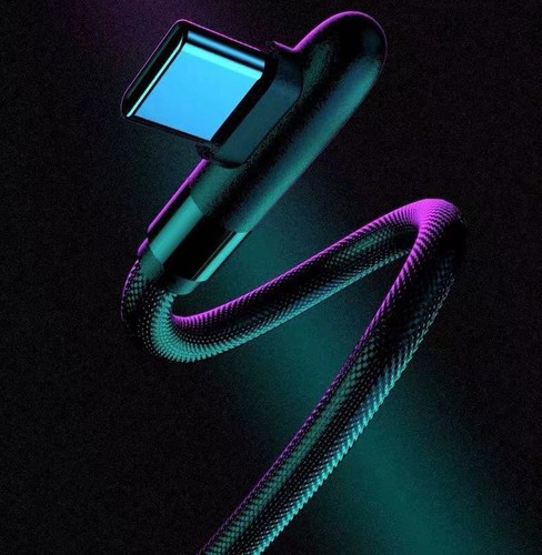 Noir Robuste USB Type C Charge / Synchronisation Câble pour LG V50 V40 V30 G8 G7 - Photo 2 sur 5