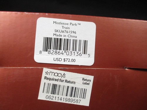 Lenox Village Treasures - Mistletoe Express 3 Piece Train - 2008 With Box - Bild 7 von 8