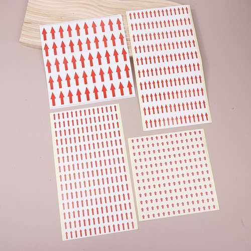 10 PCS Red Arrow Stickers Self Adhesive Custom Labels Directional Arrow Stic _mu - Bild 2 von 16
