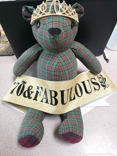 70th Birthday Sash and Tiara Crown Golden Sparkle Bling for Women 70 Set of 2