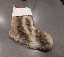 NEW RARE Pottery Barn Caramel Ombre Faux Fur Stocking - Multiples Available