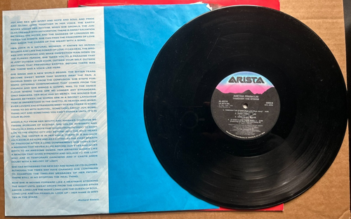 Aretha Franklin "Through The Storm" Vinyl Record LP - Picture 4 of 4