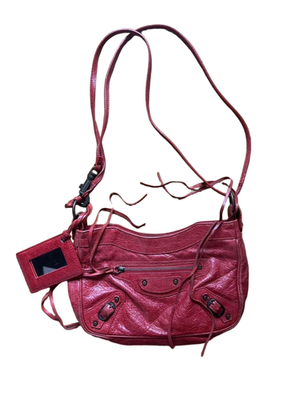 Balenciaga The Hip Shoulder Bag Red Collectible Rare Vintage One
