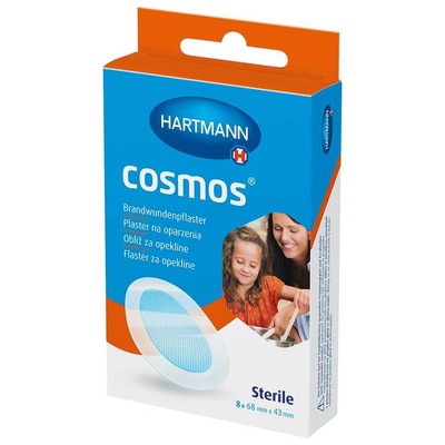cosmos  Brandwundenpflaster 68 mm x 43 mm steril · 8 St · PZN 16823092
