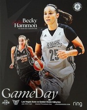 Becky Hammon Las Vegas Aces Game Day Poster 7/12/25 Golden State Valkyries 