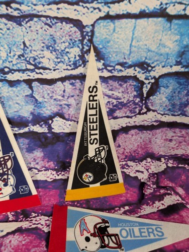 SELTENE Menge 17 NFL Vintage Football Team Mini Wimpel 9 Zoll klein AFC NFC - Bild 4 von 17