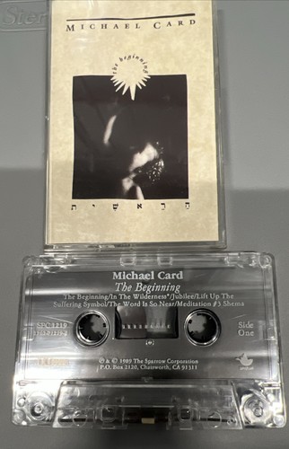 Michael Card The Beginning Christian Music Vintage Cassette Tape Very Good - Imagen 8 de 8