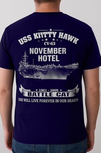 Req USS Kitty Hawk CV 63 Tee T-Shirt Made in USA Größe S bis 5XL