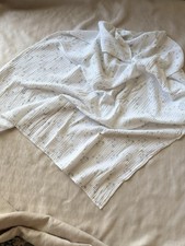 Large Muslin Baby Swaddle Blanket Sheep Print 40x44 Inches Cotton