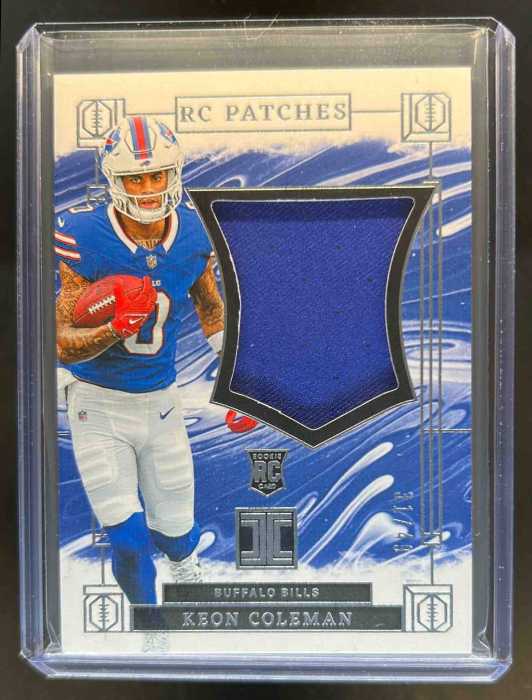 2024 Impeccable Keon Coleman RC Logo Patches Rookie #31/49 Bills