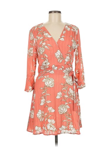 Minkpink Women Orange Casual Dress M