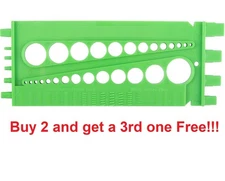 Nut Bolt Thread Gauge, Green Thread Checker and Bolt Size Gauge SAE and Metric