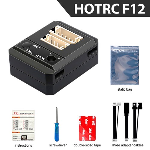 HotRC F11 F12 Gyro Automatic Stability Control Gyroscope For RC Drift Cars Boats - Picture 20 of 20