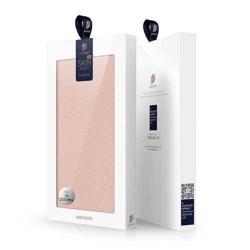 Dux Ducis Skin Pro kabura etui pokrowiec z klapką Samsung Galaxy S22 Ultra różow - Zdjęcie 6 z 12