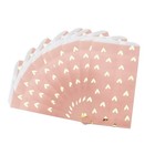  25 Pcs Gold-stitched Love Paper Bag Party Favour Bags Kraft Food