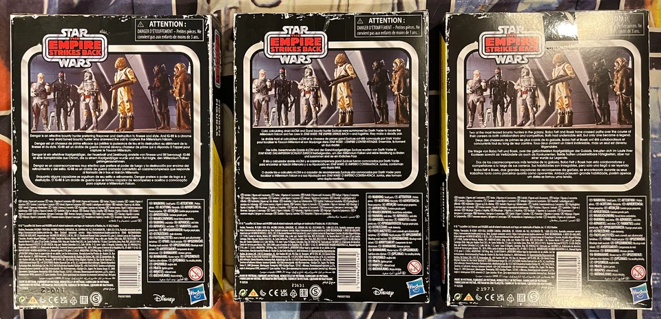 Colección retro Star Wars 2022 Empire Strikes Back Bounty Hunters 3 juegos en caja Foto 2 de 4
