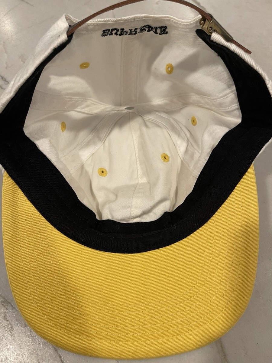 Supreme S Logo Hat -6 Panel - Two Tone Yellow And white - One Size