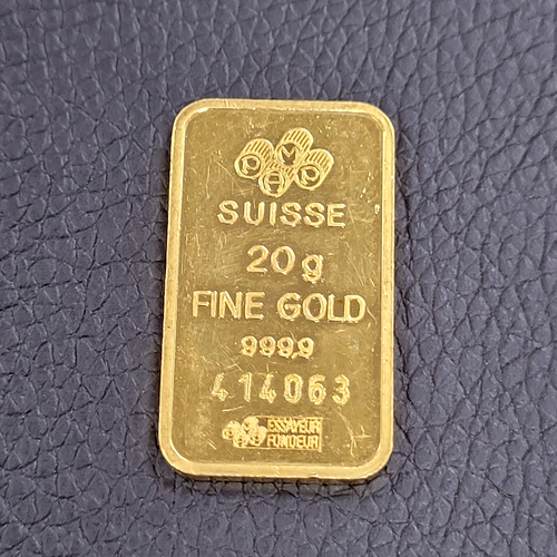 Goldbarren Suisse "Motiv Göttin Fortuna"  20 Gramm Feingold 999.9 - Bild 2 von 2